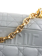 Dior Medium Stone Grey Cannage Caro Bag