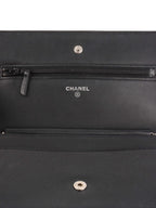 Chanel Black Caviar Wallet on Chain.