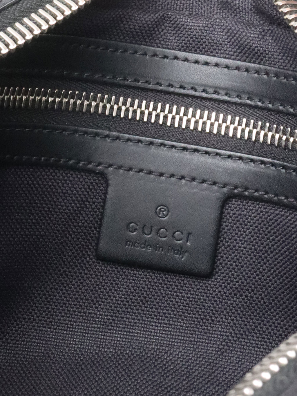 Gucci Black GG Supreme Belt Bag