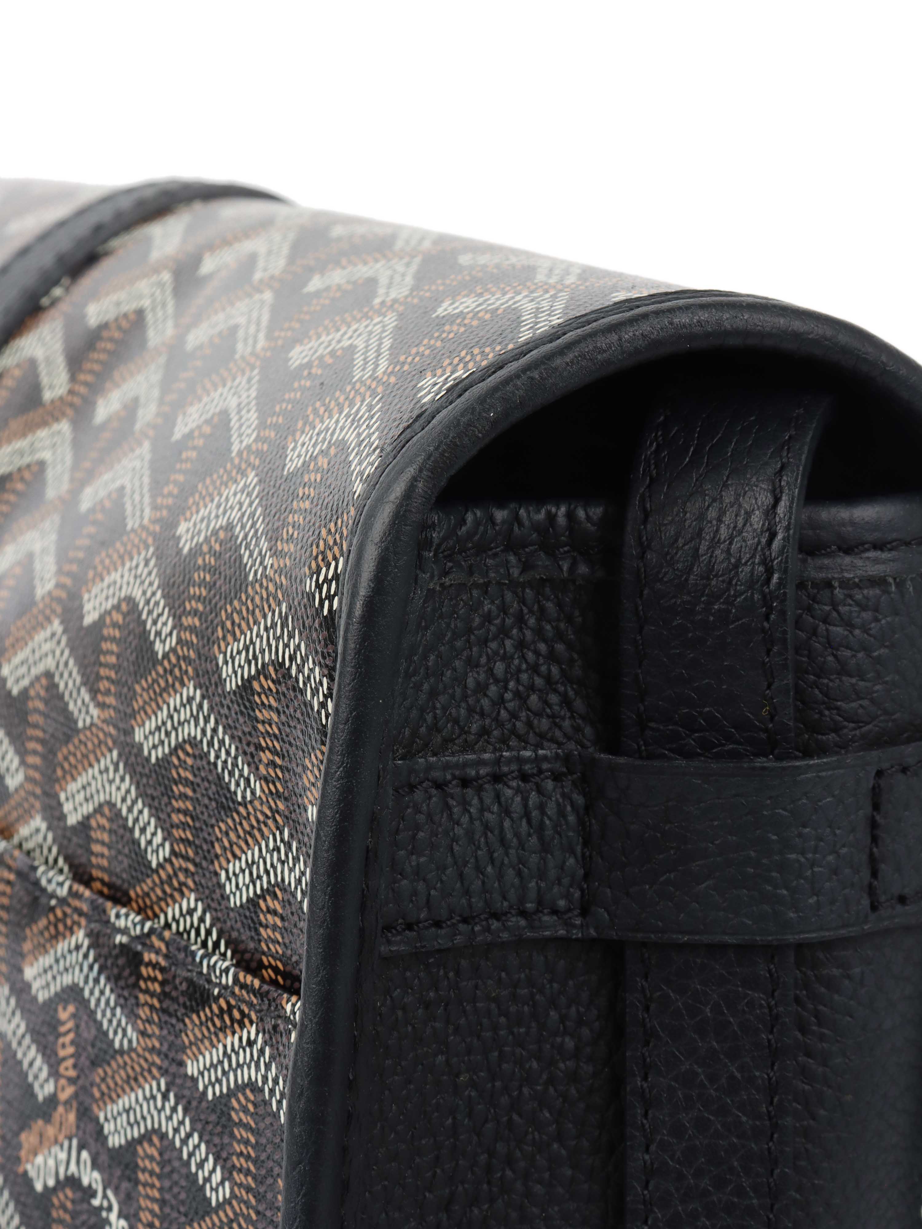 Goyard Black Belvedere MM Bag.