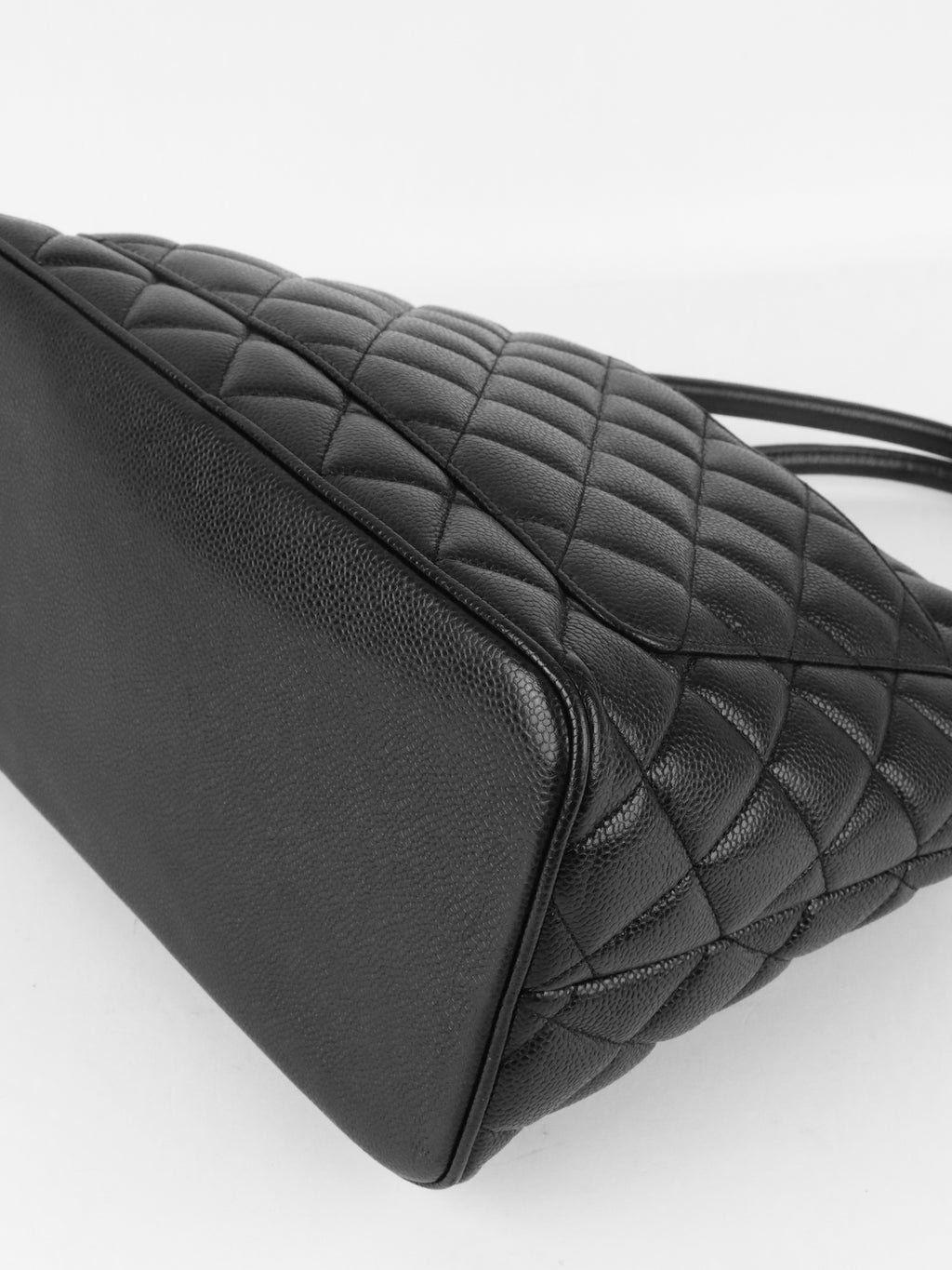 Chanel Black Caviar Vintage Medallion Tote