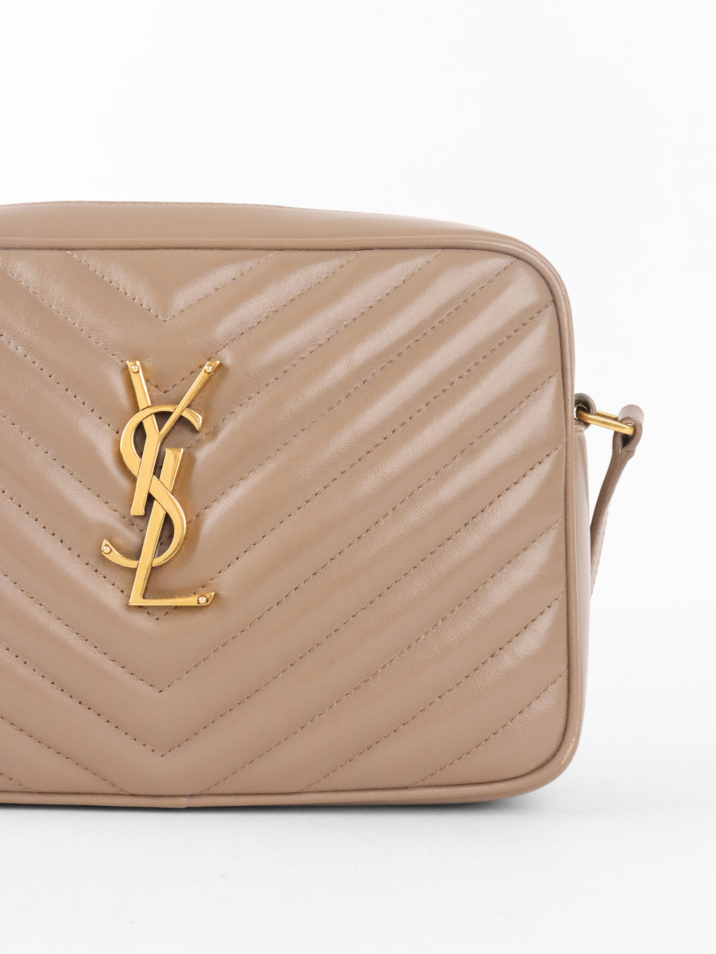 Saint Laurent Dark Beige Lou Camera Bag