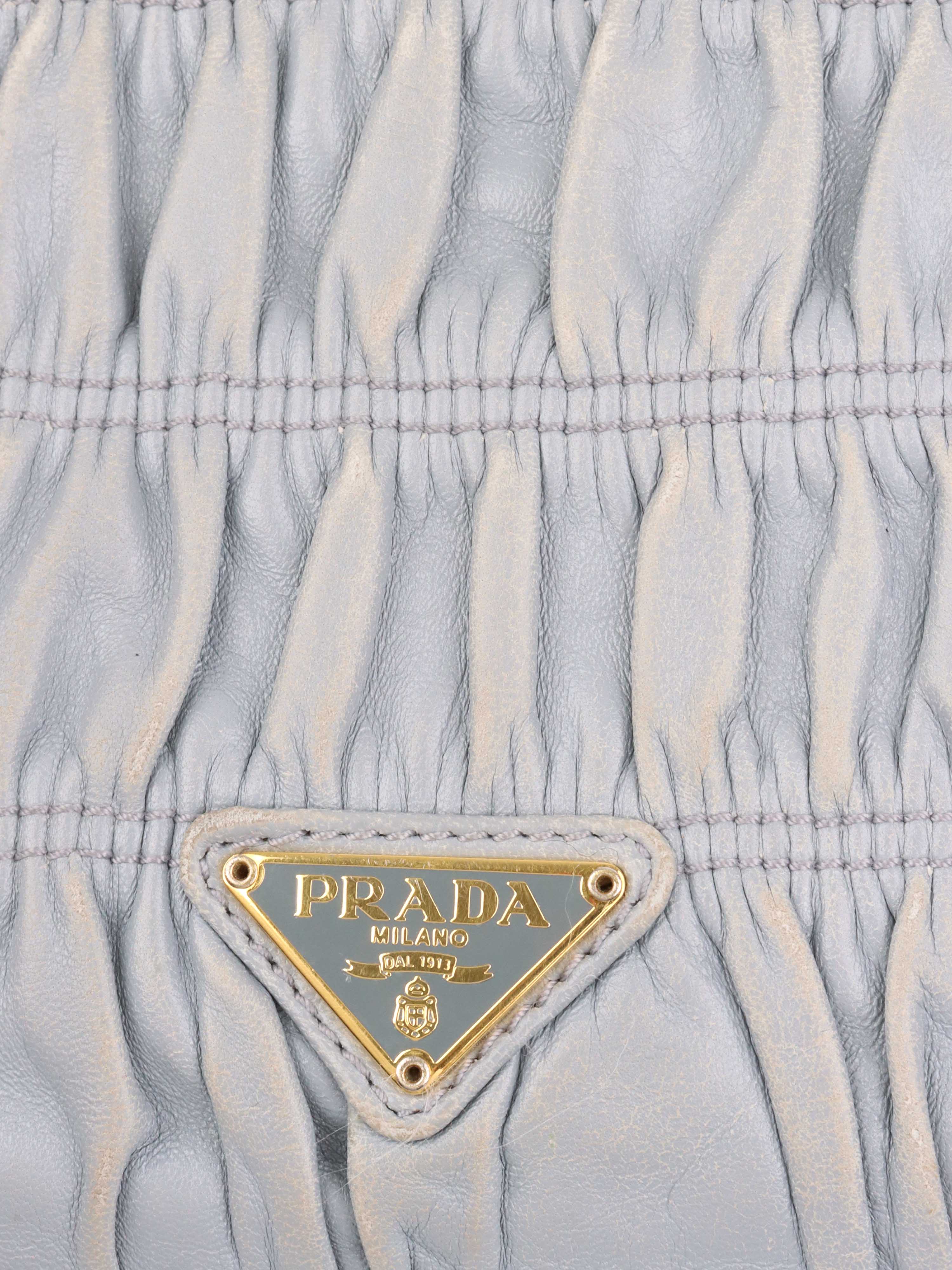 Prada Light Blue Shoulder Bag.