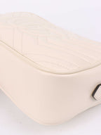 Gucci Small White Marmont Camera Bag