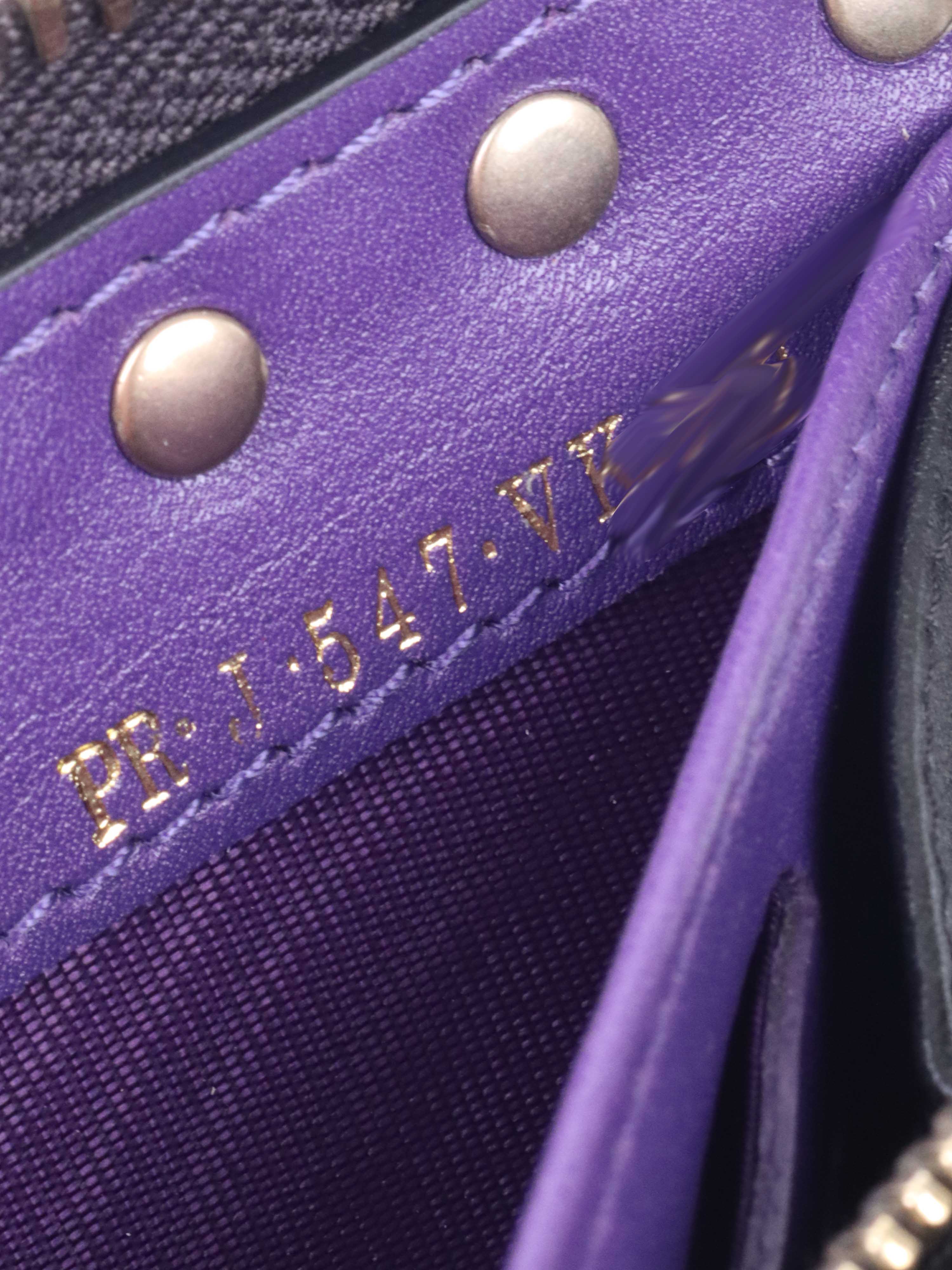 Valentino Purple Zipped Round Wallet *