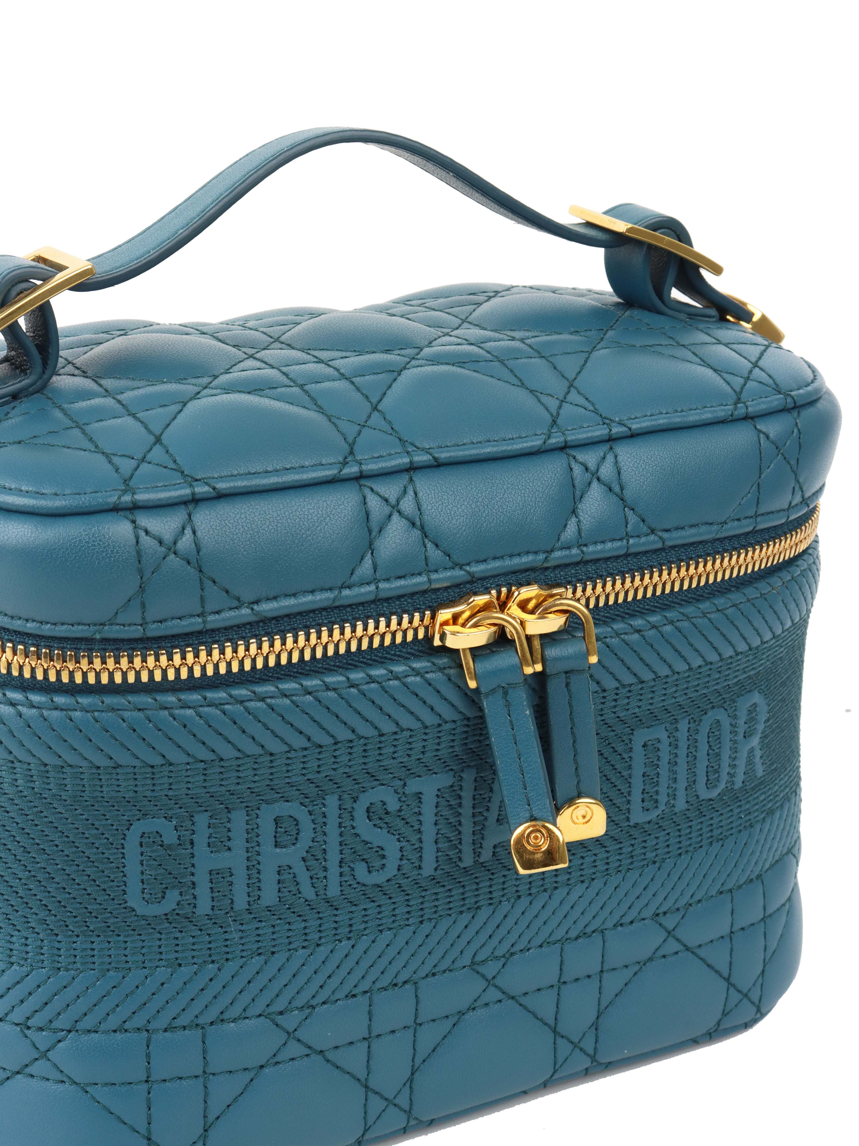 Dior Deep Blue Travel Vanity Case with Shoulder Strap