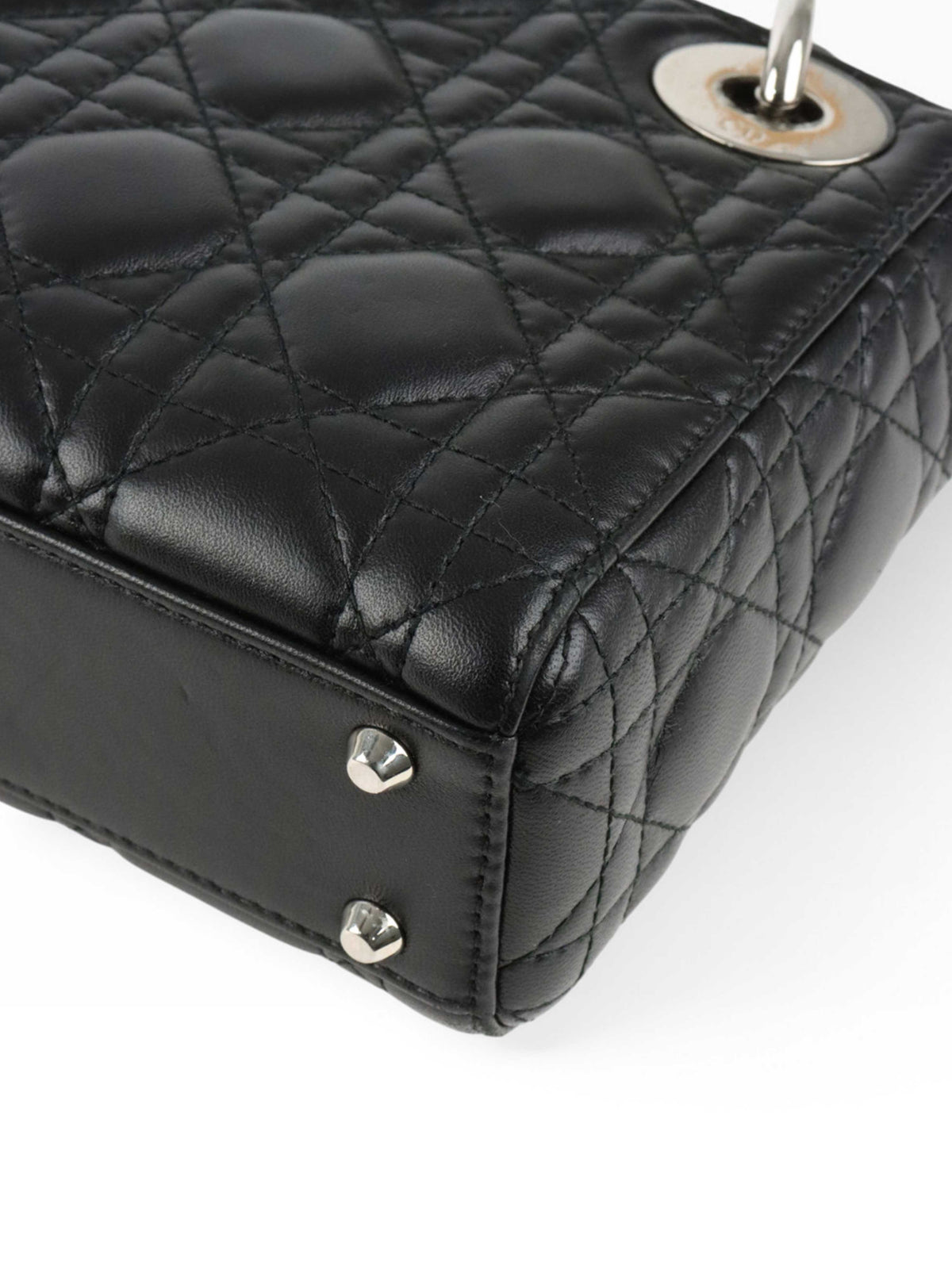 Dior Black Cannage Mini Dior SHW
