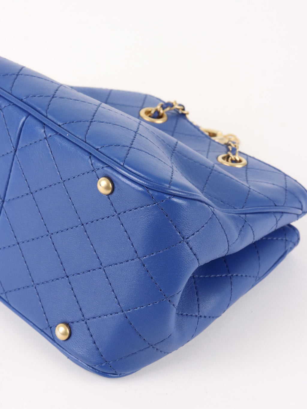 Chanel Blue Egyptian Amulet Drawstring Bucket Bag