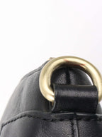 Givenchy Vintage Black Leather Crossbody Bag.