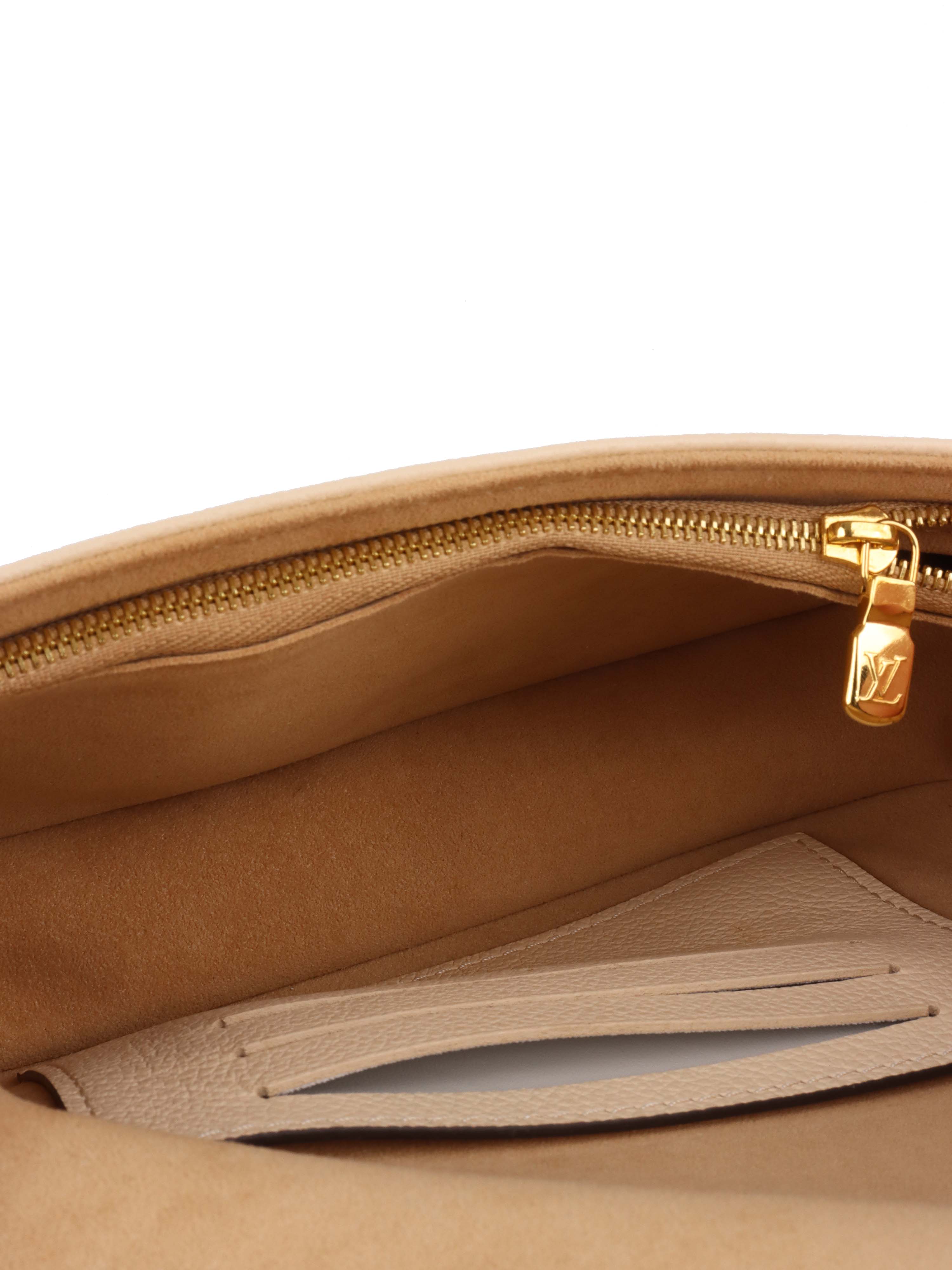 Louis Vuitton Cream Monogram Wallet on Chain Ivy.