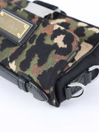 Dolce and Gabbana Leopard Jacquard Crossbody Bag.