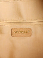 Chanel Beige Caviar Bowling Bag.