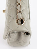Chanel Light Grey Mini Classic Flap Bag
