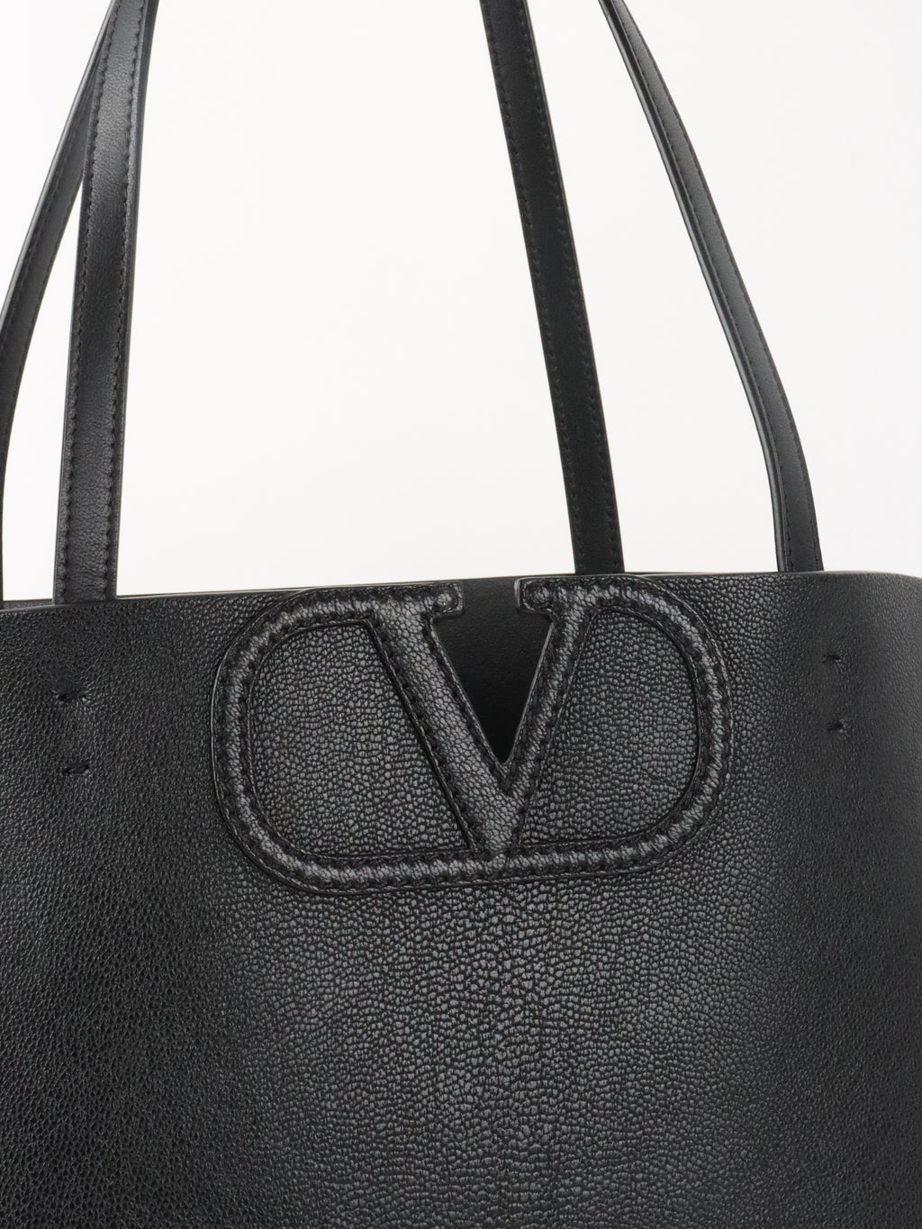 Valentino Black VLogo Fillme Tote