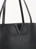 Valentino Black VLogo Fillme Tote