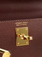 Hermes Mini Kelly Tricolour Terre/Ebene/Craie Stamp K