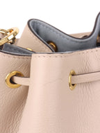 Louis Vuitton Beige Lockme Bucket Bag.