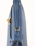 Hermes S4 Deep Blue Kelly 25 Epsom leather GHW Stamp D