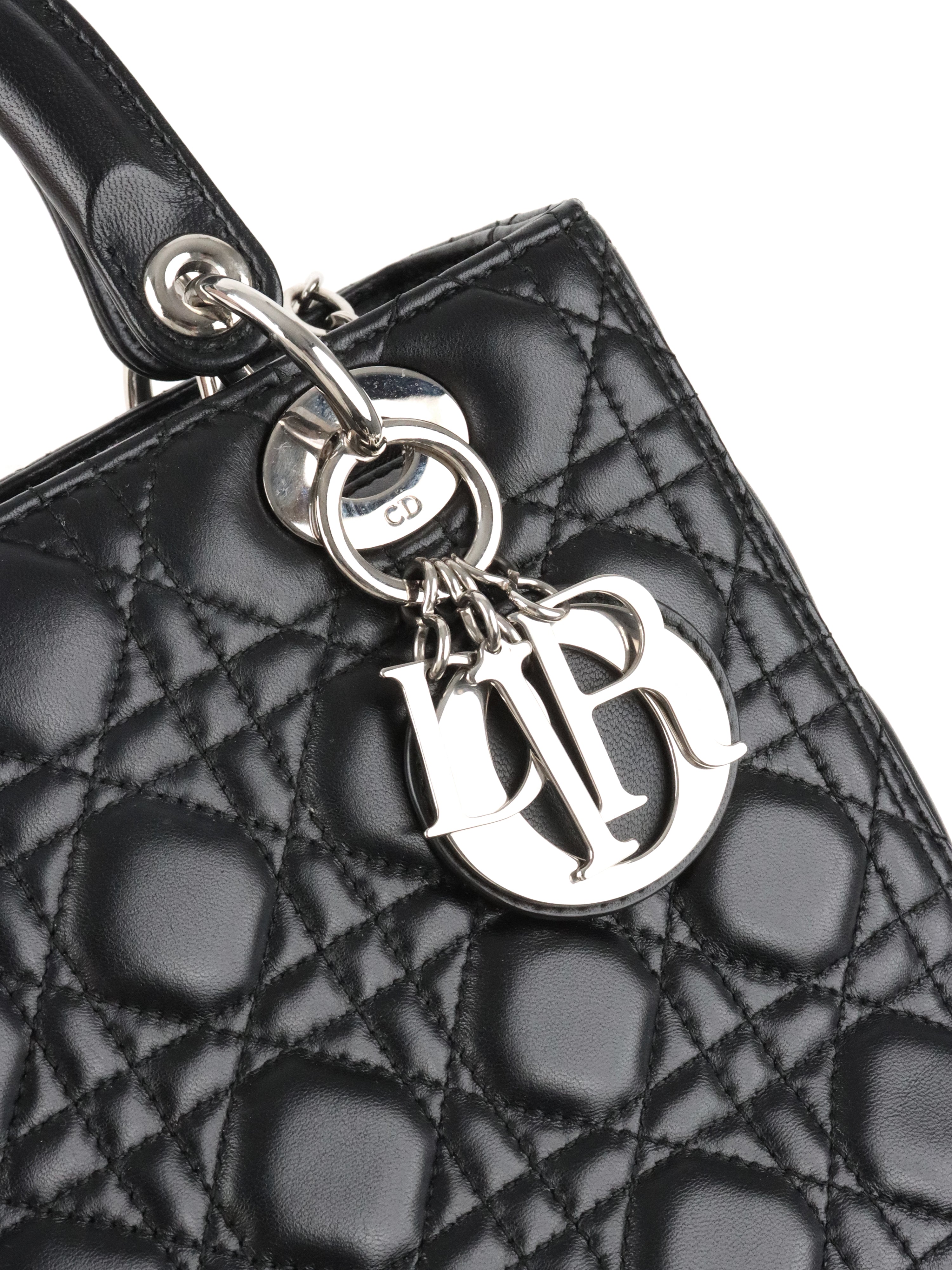 Dior Black Medium Lady Dior Bag