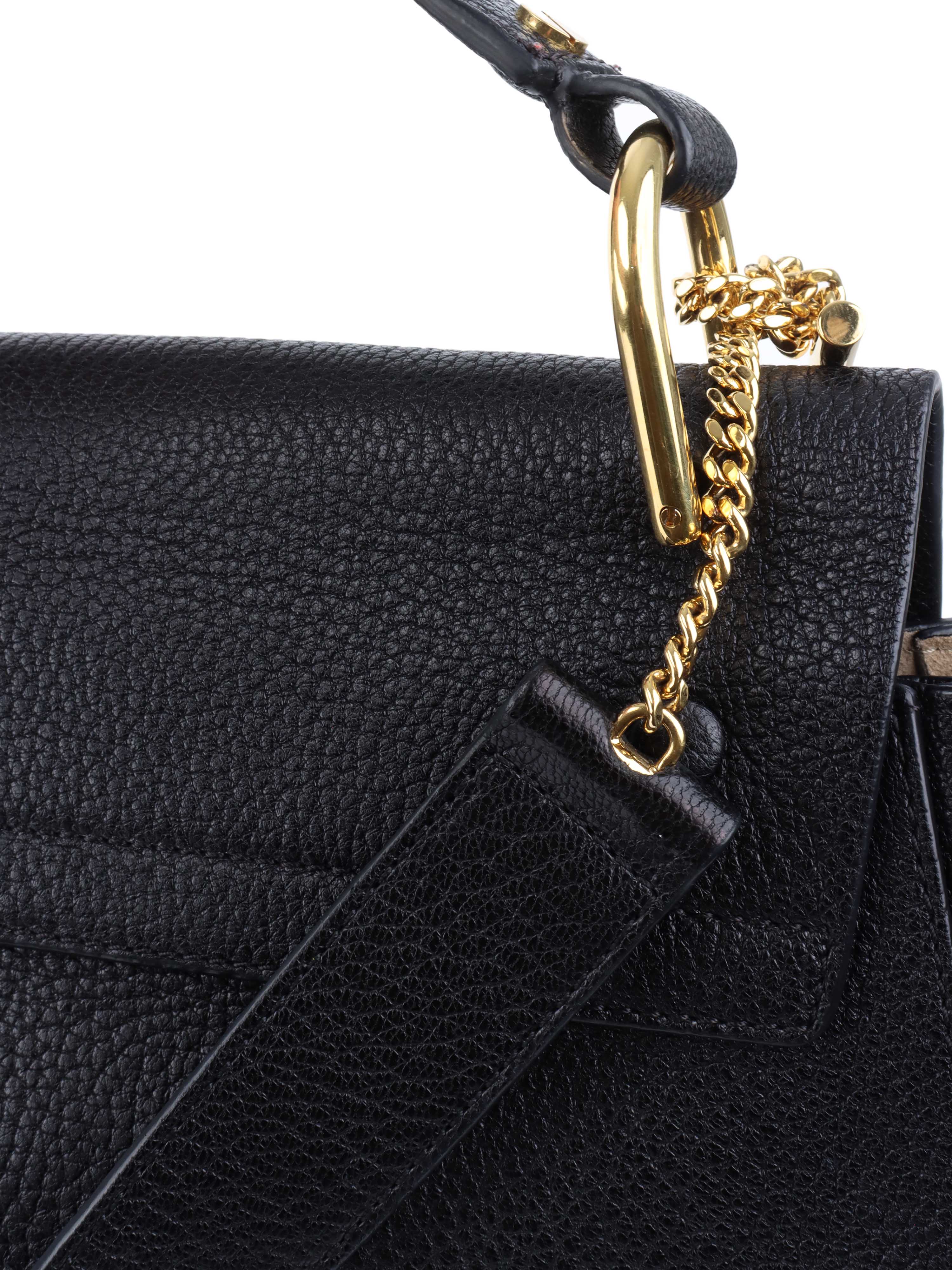 Chloe Black Large Drew Bag.