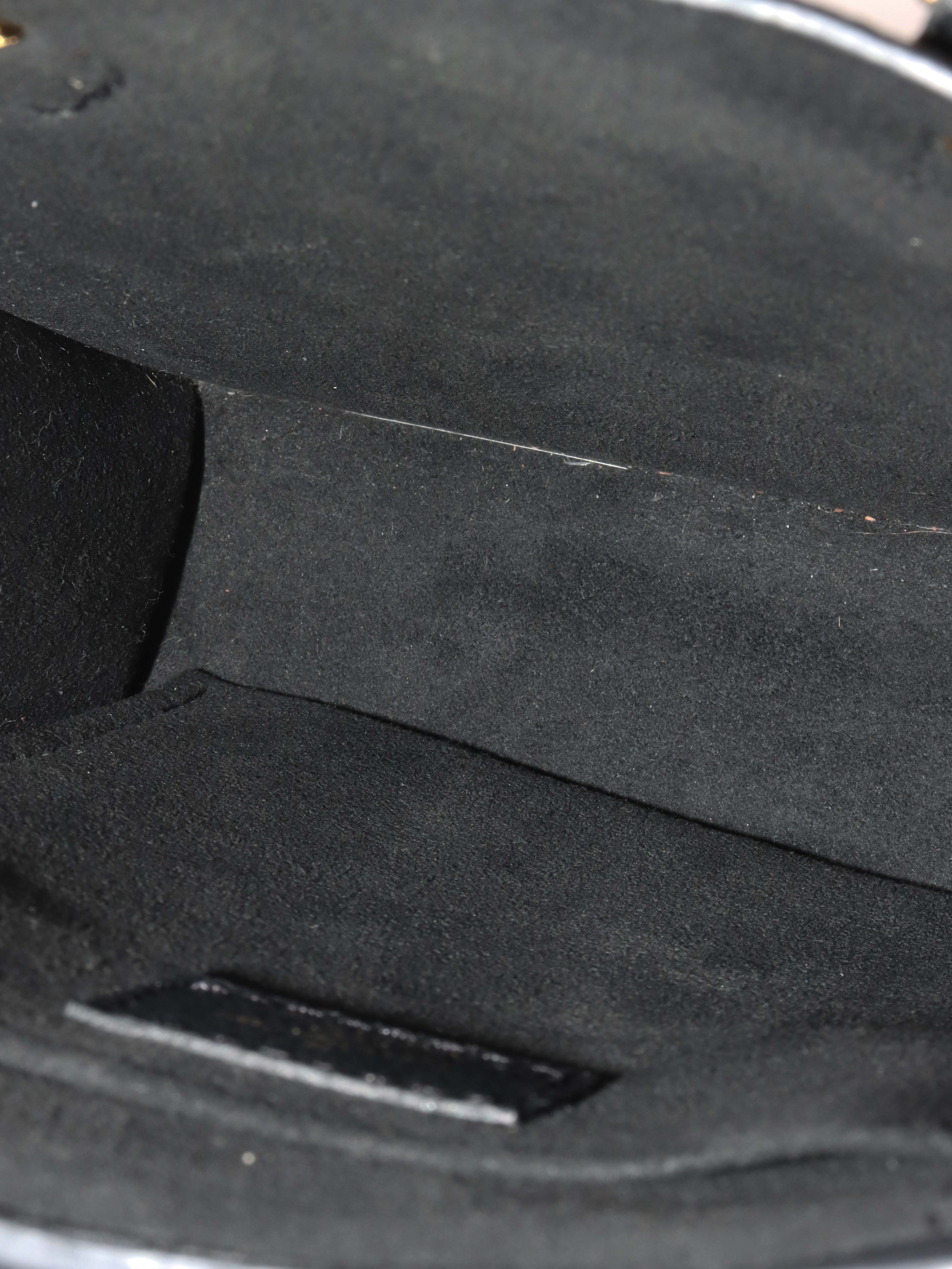 Louis Vuitton Black Mini Sac Plat.