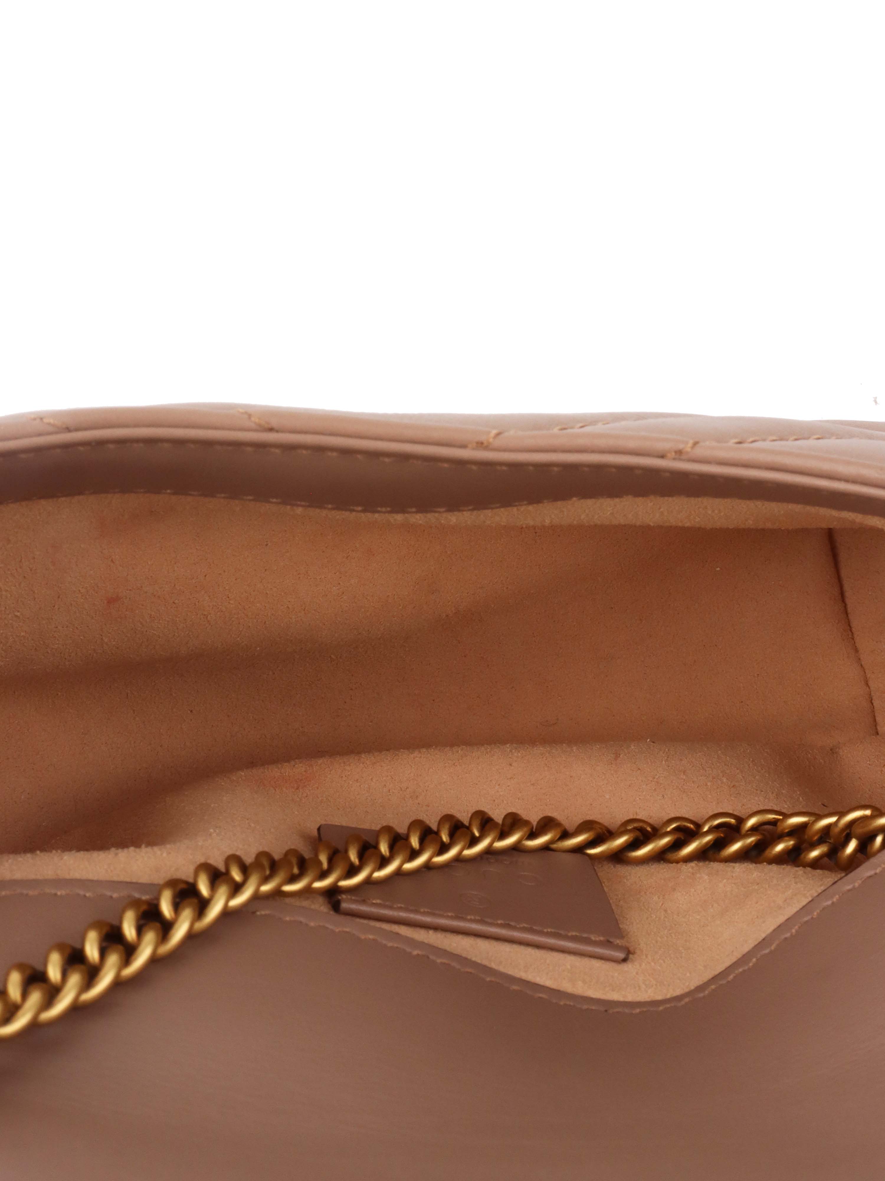 Gucci Dusty Pink Super Mini Marmont Matelasse.