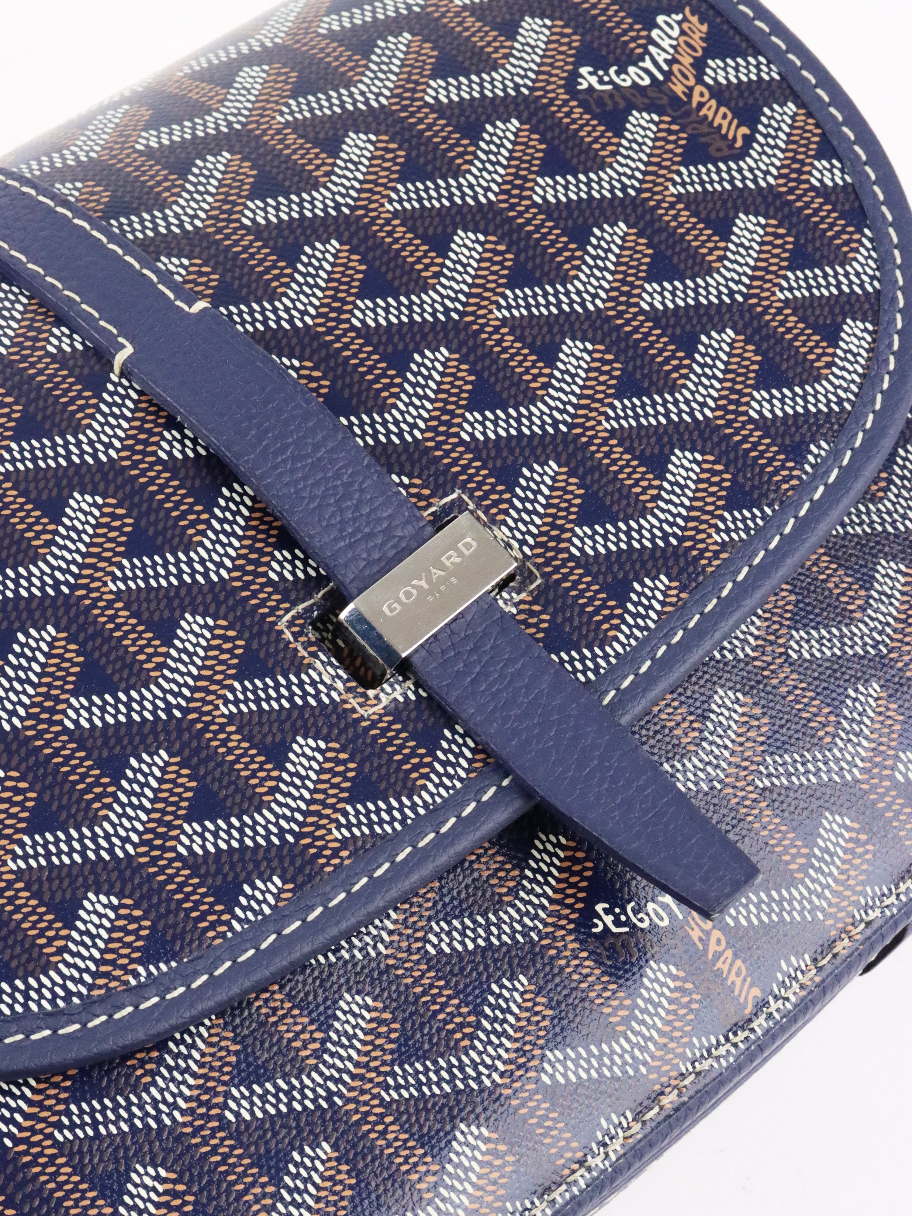 Goyard Navy Blue Sac Belvedere PM Bag