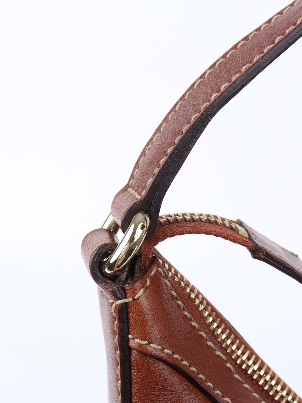 Gucci Cognac Hobo Shoulder Bag.