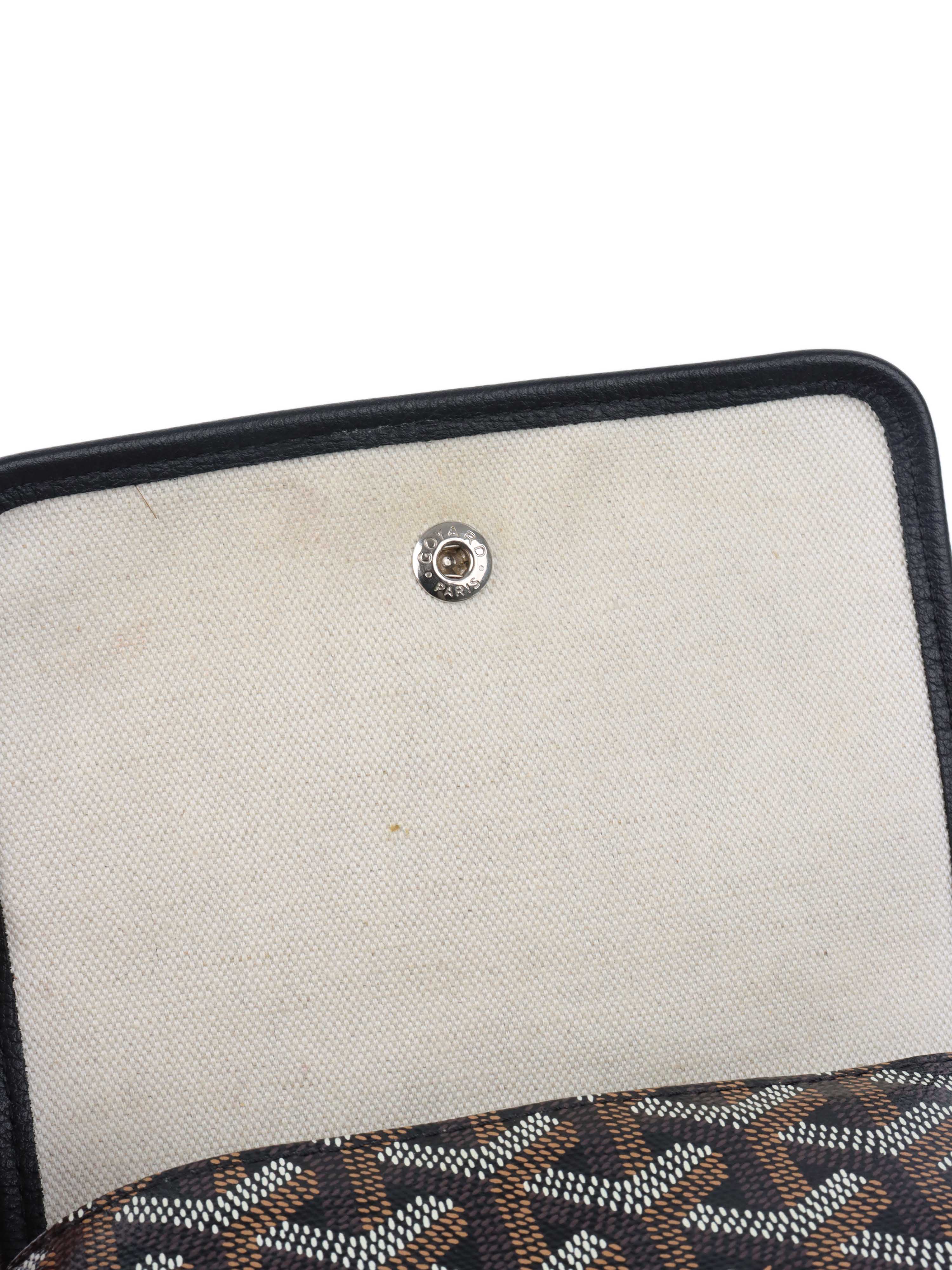 Goyard Black Plumet Pocket Wallet.