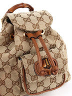 Gucci Bamboo GG Canvas Mini Backpack