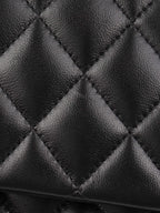 Chanel Black Medium Lambskin Classic Flap SHW.