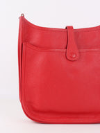 Hermes Taurillon Clemence Q5 Rouge Casaque Evelyne 29 Stamp Square J