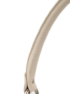 Dior White Leather Shoulder Bag.