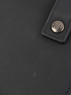 Dior Black Saddle Belt Pouch.