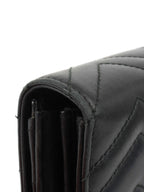 Gucci Marmont Quilted Leather Long Wallet