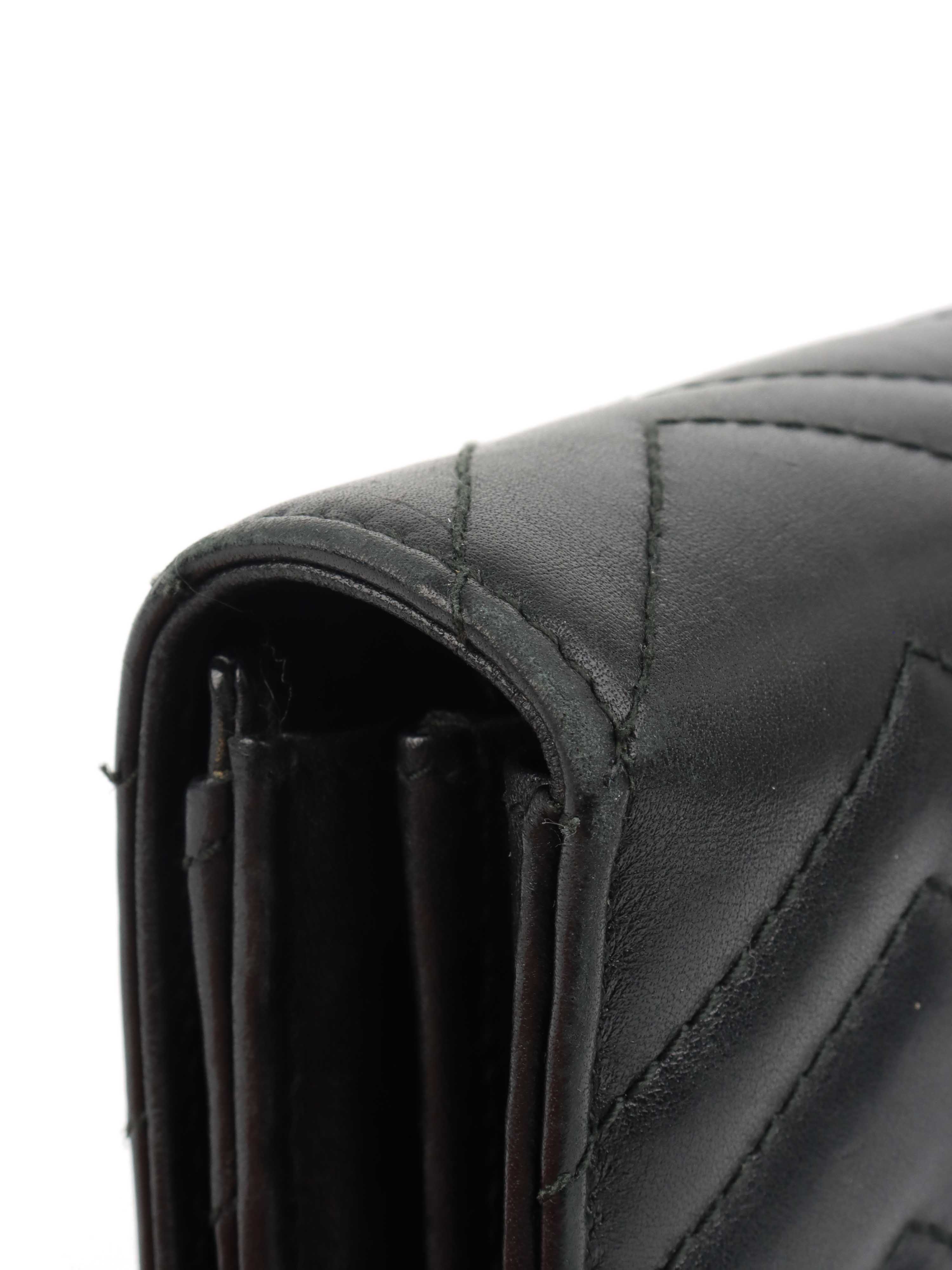 Gucci Marmont Quilted Leather Long Wallet