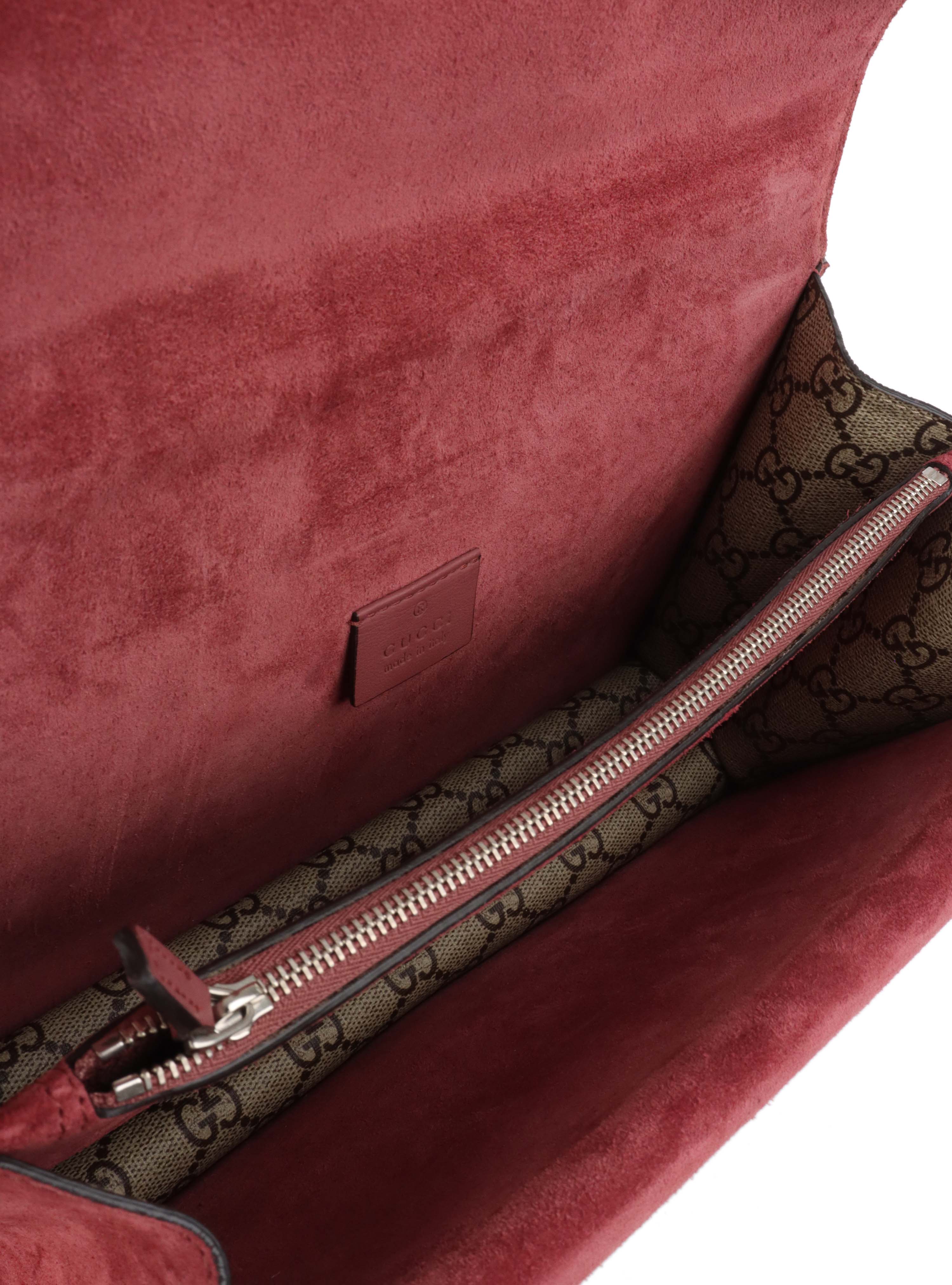 Gucci Small Dionysus Supreme Bloom Bag.