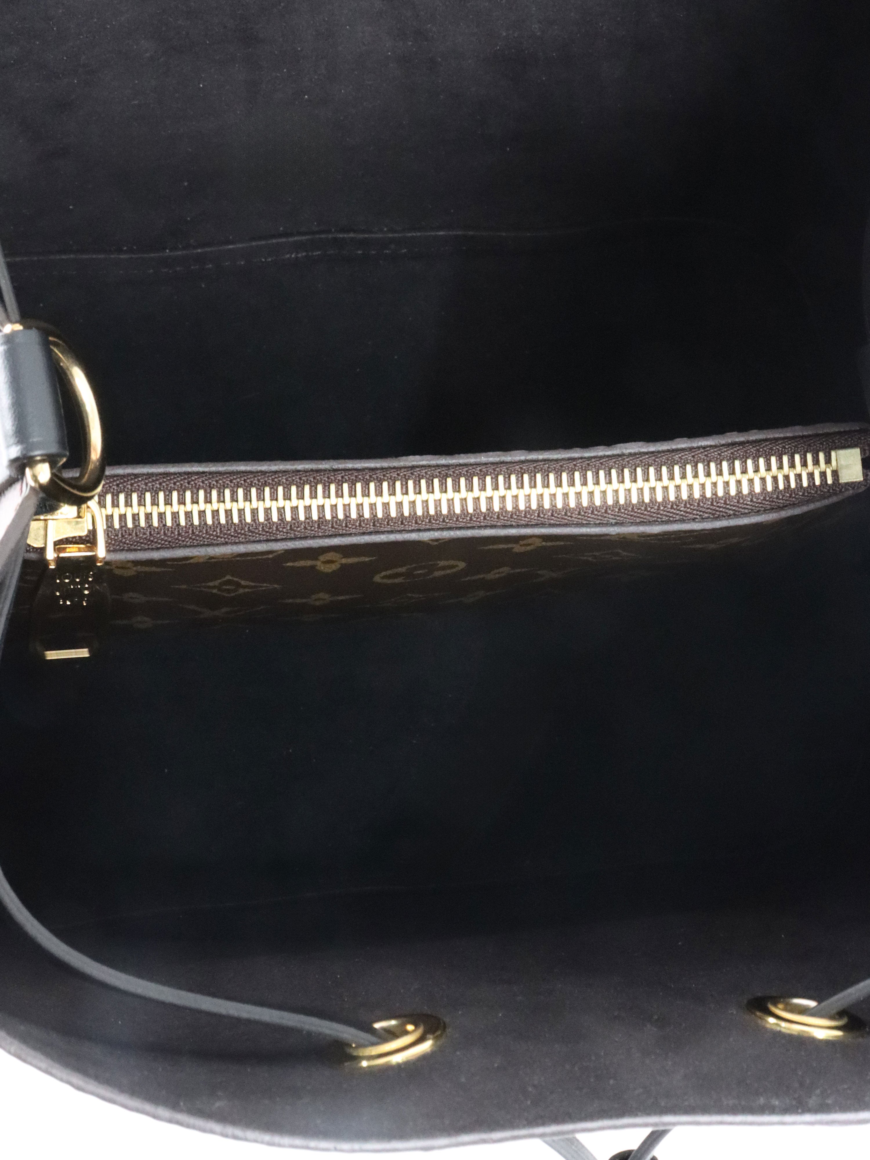 Louis Vuitton Black Monogram NéoNoé Bag.