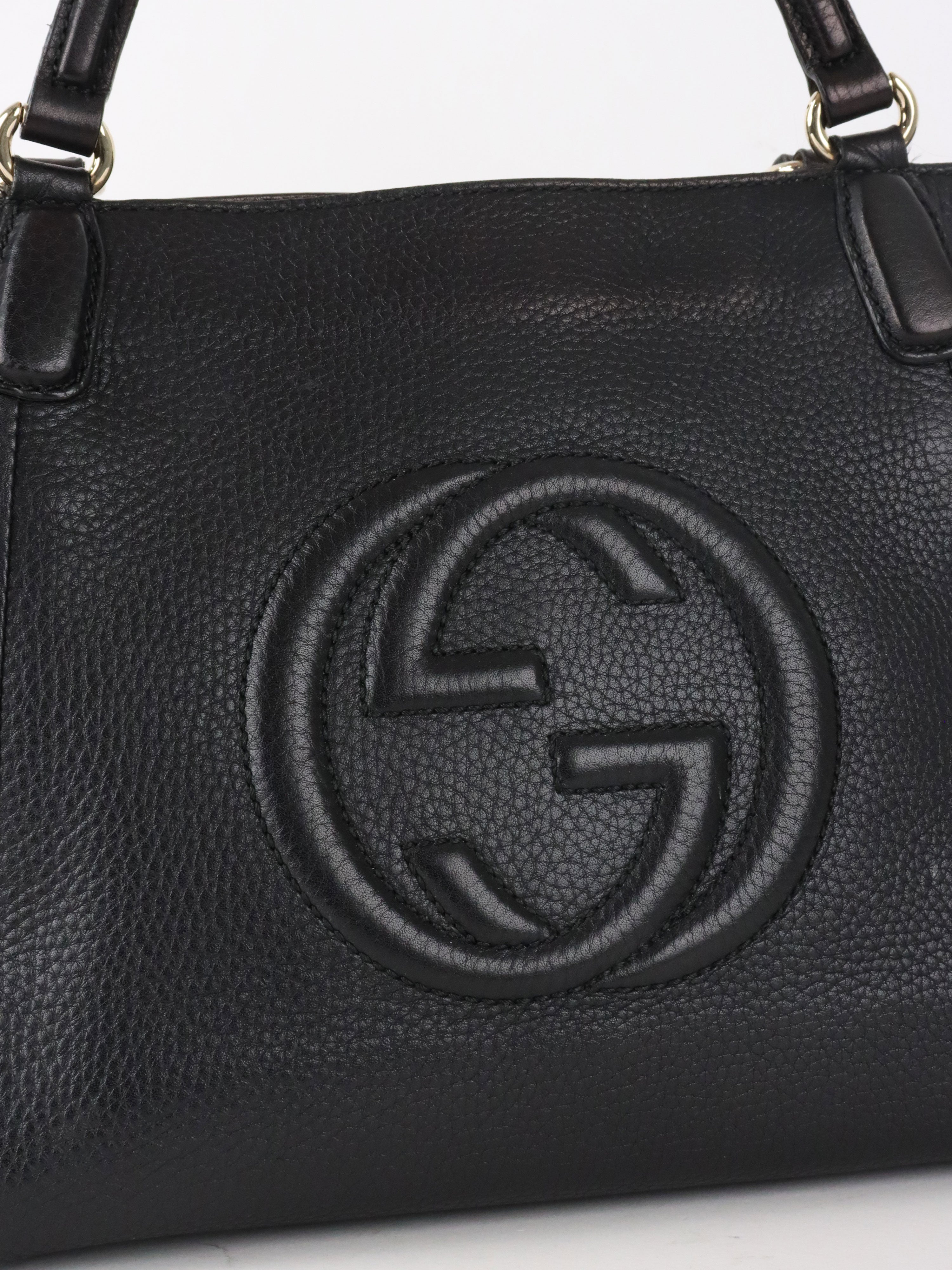 Gucci Black GG Soho Cellarius Tote