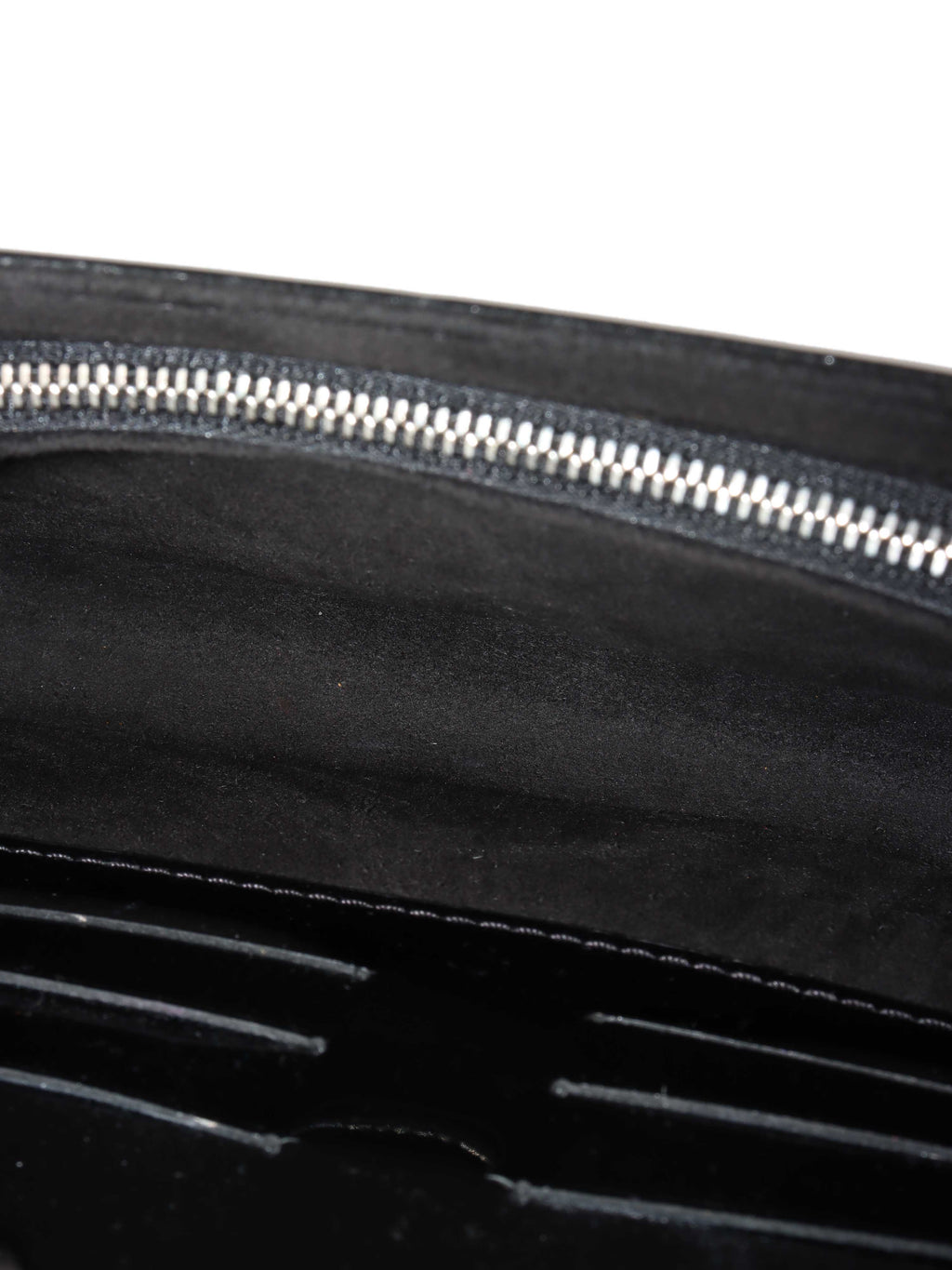 Louis Vuitton Black Patent Epi Clutch with Shoulder Strap.