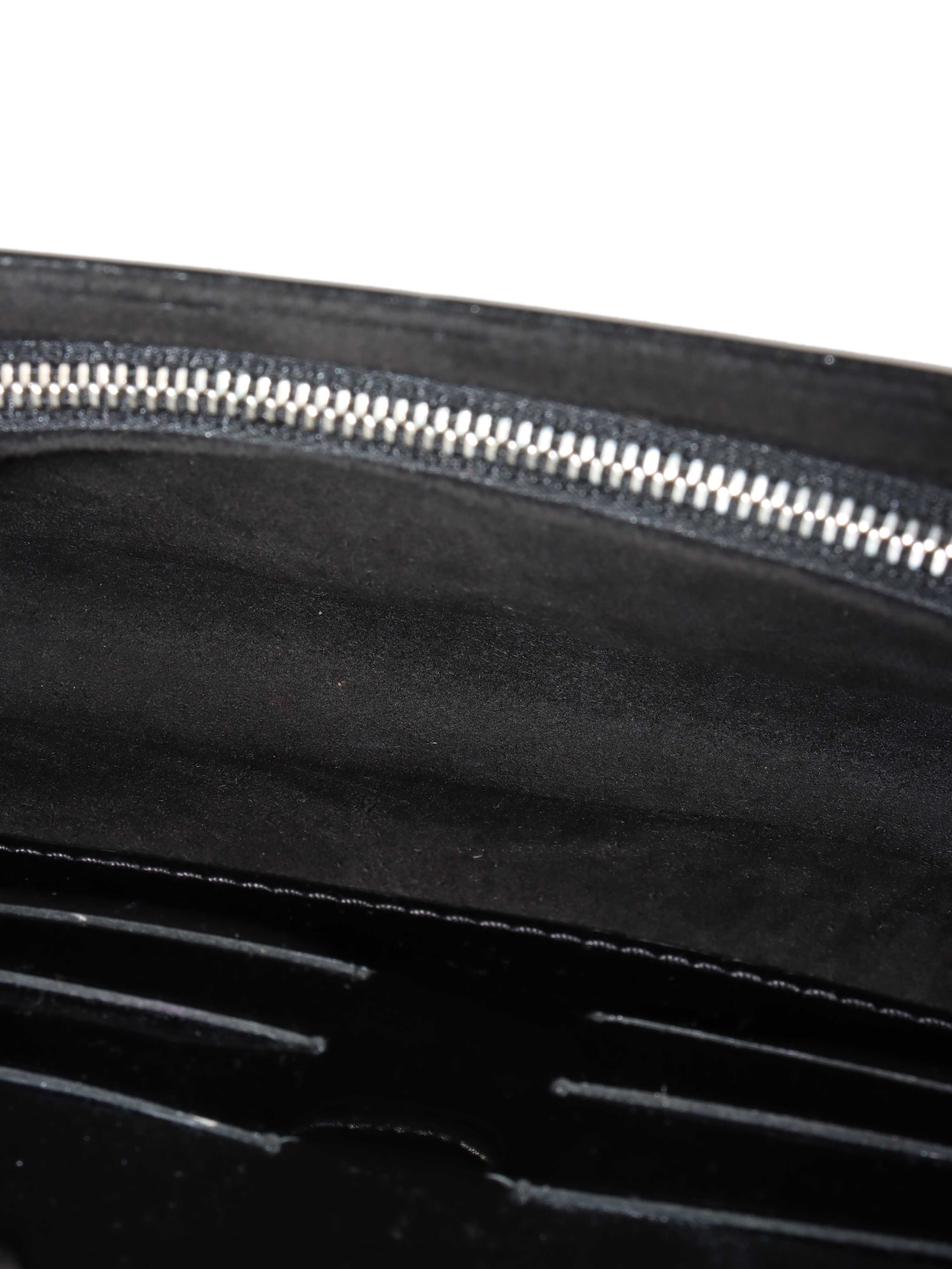 Louis Vuitton Black Patent Epi Clutch with Shoulder Strap.