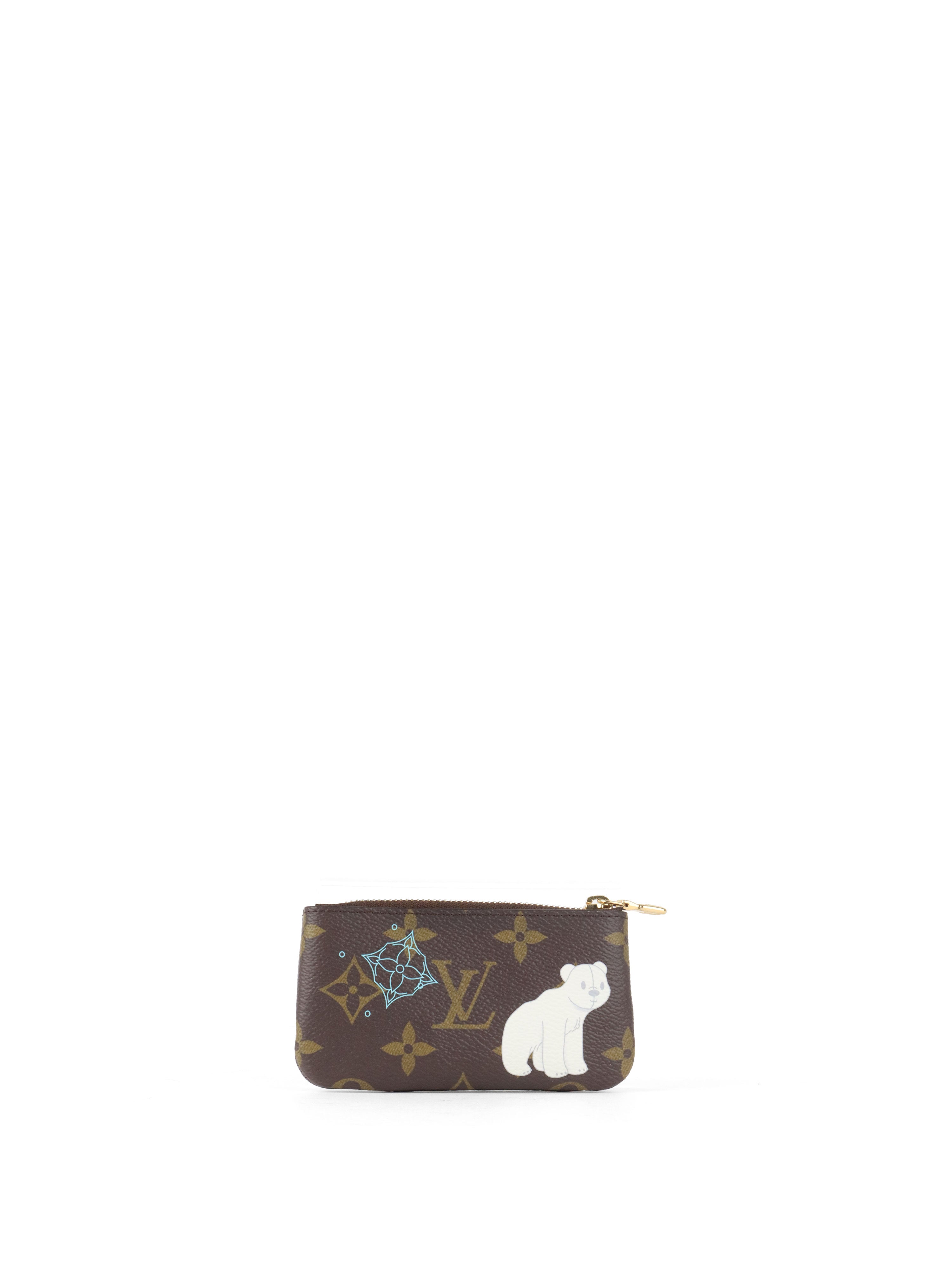 Louis Vuitton Azur Frost Christmas Animation Key Pouch