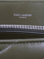 Saint Laurent Khaki Medium Loulou Bag.