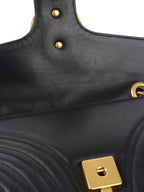 Gucci Black Small Marmont Shoulder Bag.