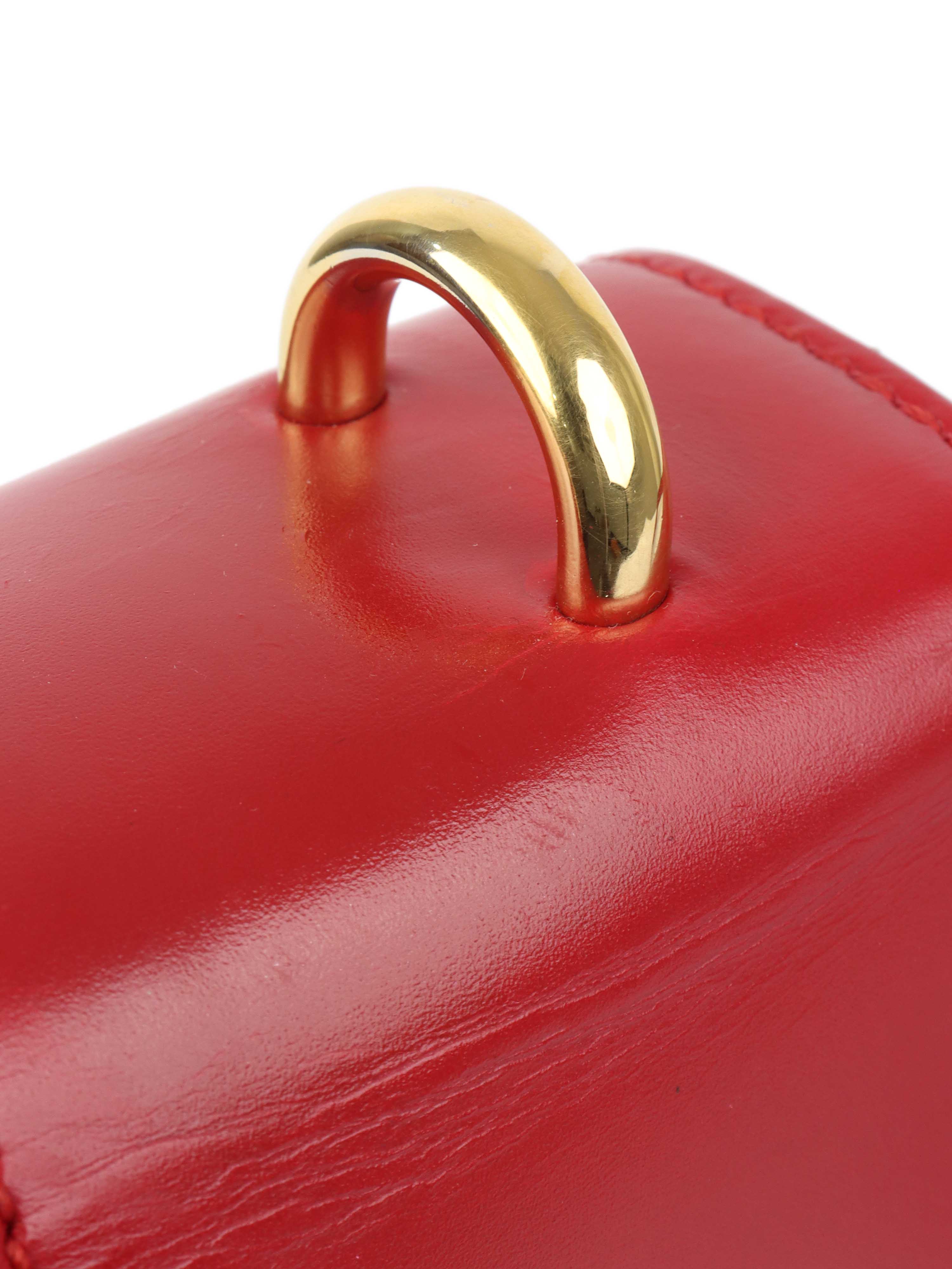 Gucci Red Medium Sylvie Bag.