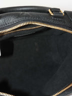 Louis Vuitton Black Monogram Empreinte Petite Malle Souple Bag.