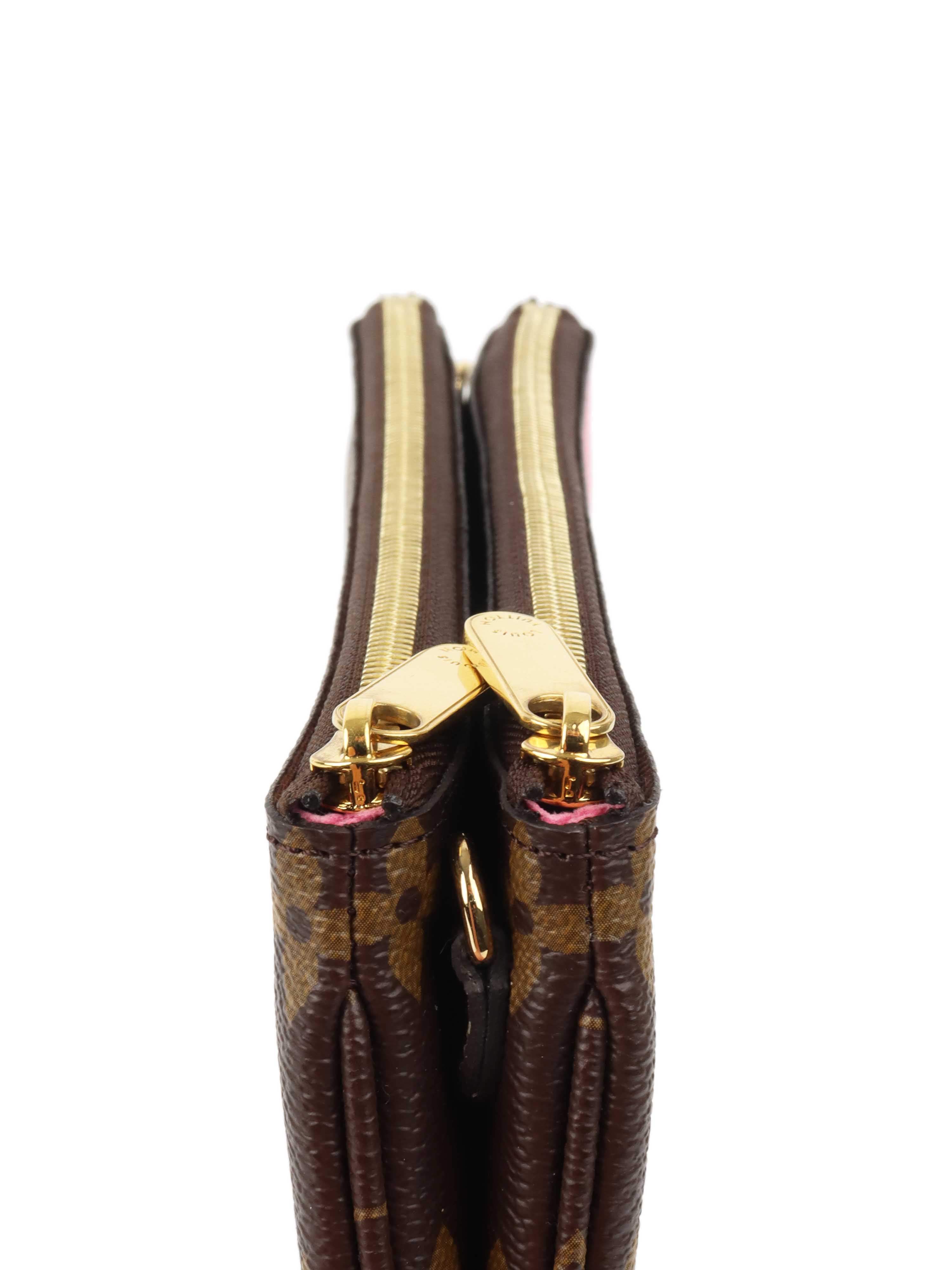 Louis Vuitton Monogram Vivienne Double Zip Pochette