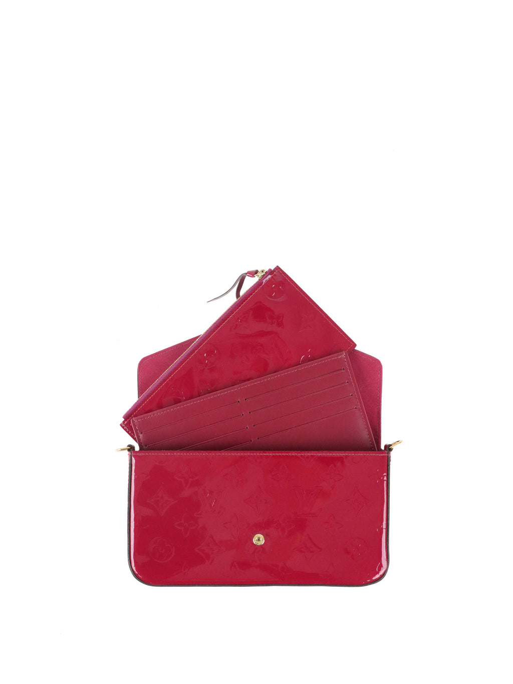 Louis Vuitton Magenta Pink Vernis Pochette Felicie