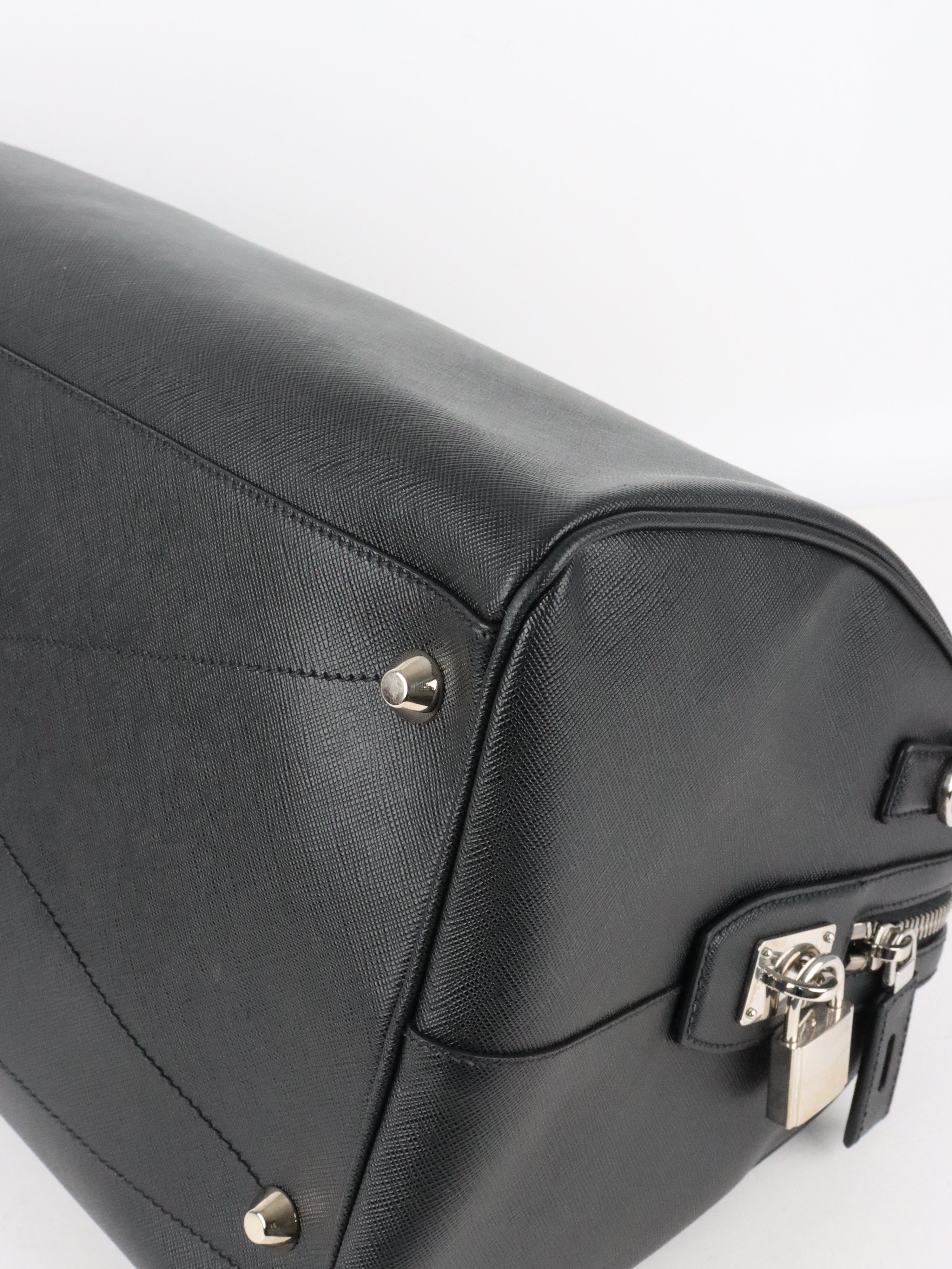 Prada Black Saffiano Travel Bag