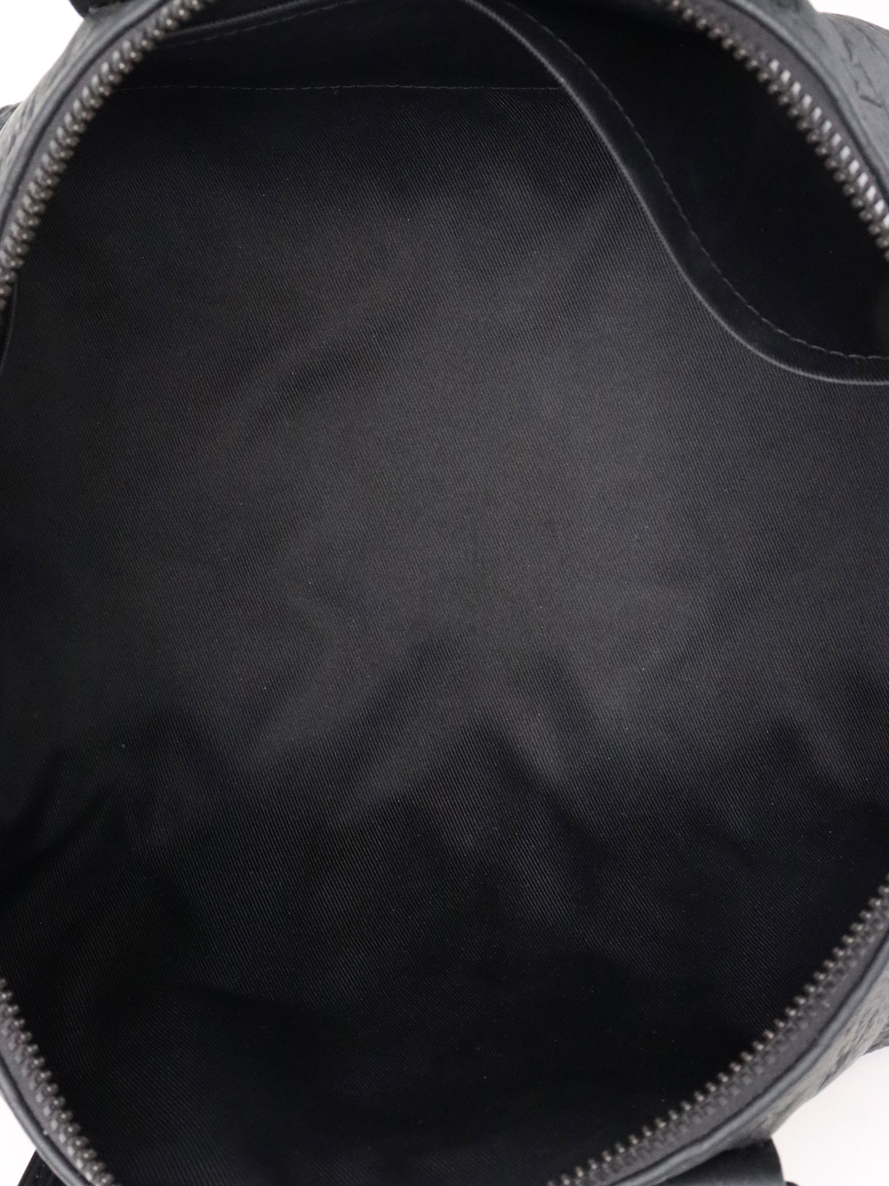 Louis Vuitton Black Monogram Taurillon Keepall Bandoulière 35